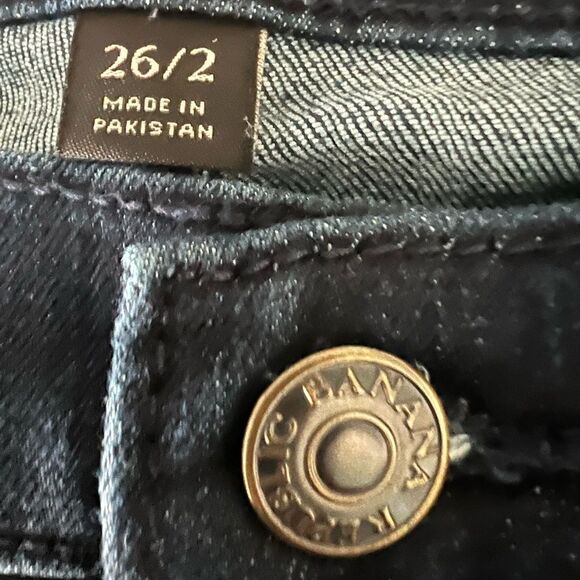 Banana Republic High-Rise Dark Wash Skinny Jeans size 26/2 - Picture 3 of 5